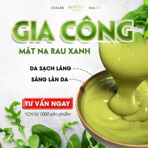 Dịch vụ gia cônng mặt nạ rau xanh