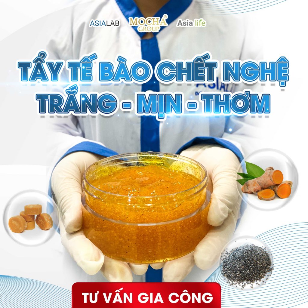 Gia công gia tẩy tế bào chết Trắng - Mịn - Thơm