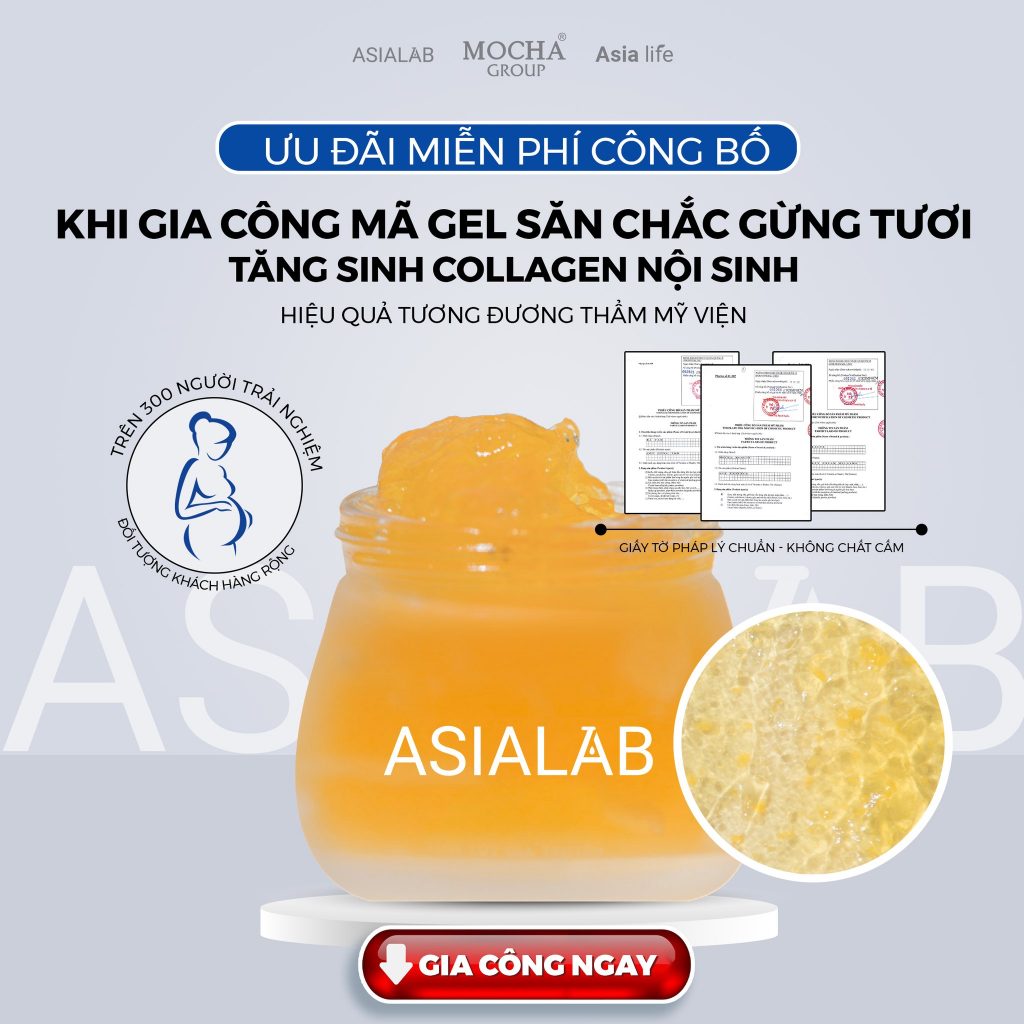 Gia công gel tan mỡ tại ASIALAB